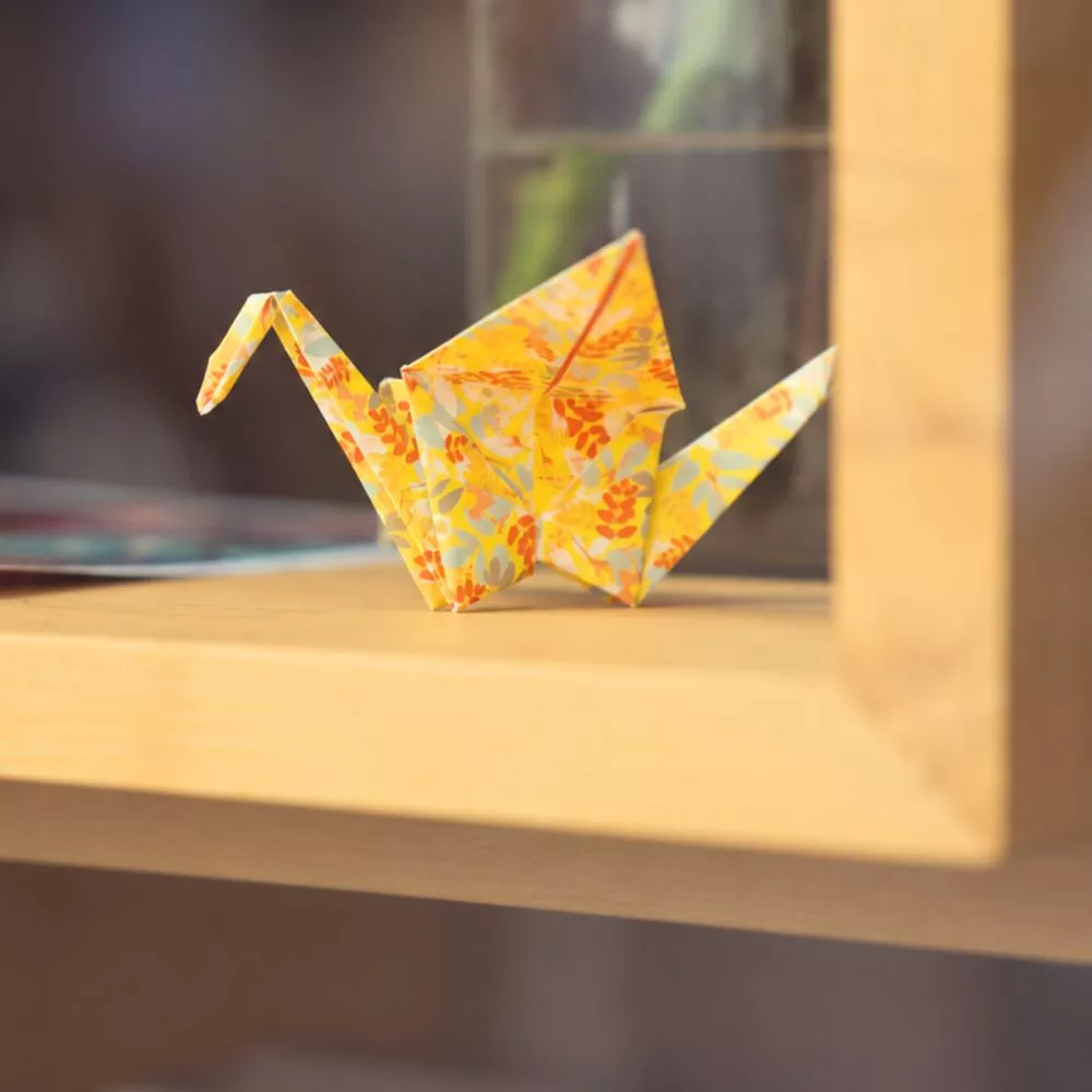 Origami falten zum Abschied