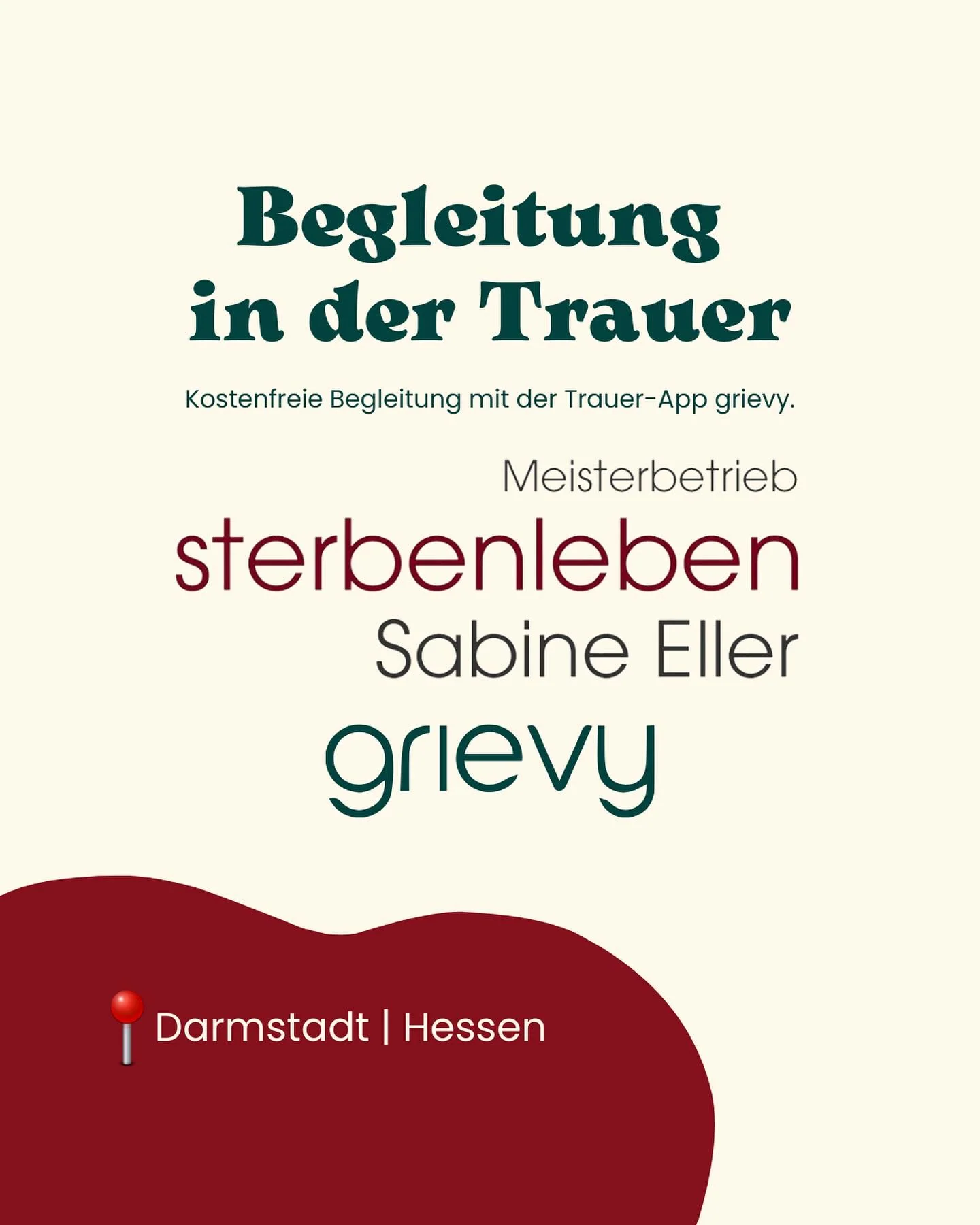 trauer-app-grievy-sterbenleben-begleitung Grafik zur kostenlosen Trauerbegleitung mit der App Grievy und sterbenleben in Darmstadt.